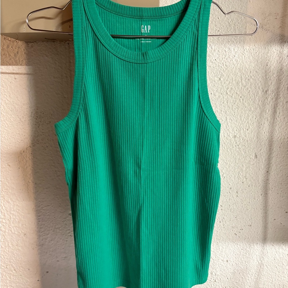GAP Women's Vibrant Green Tank Top